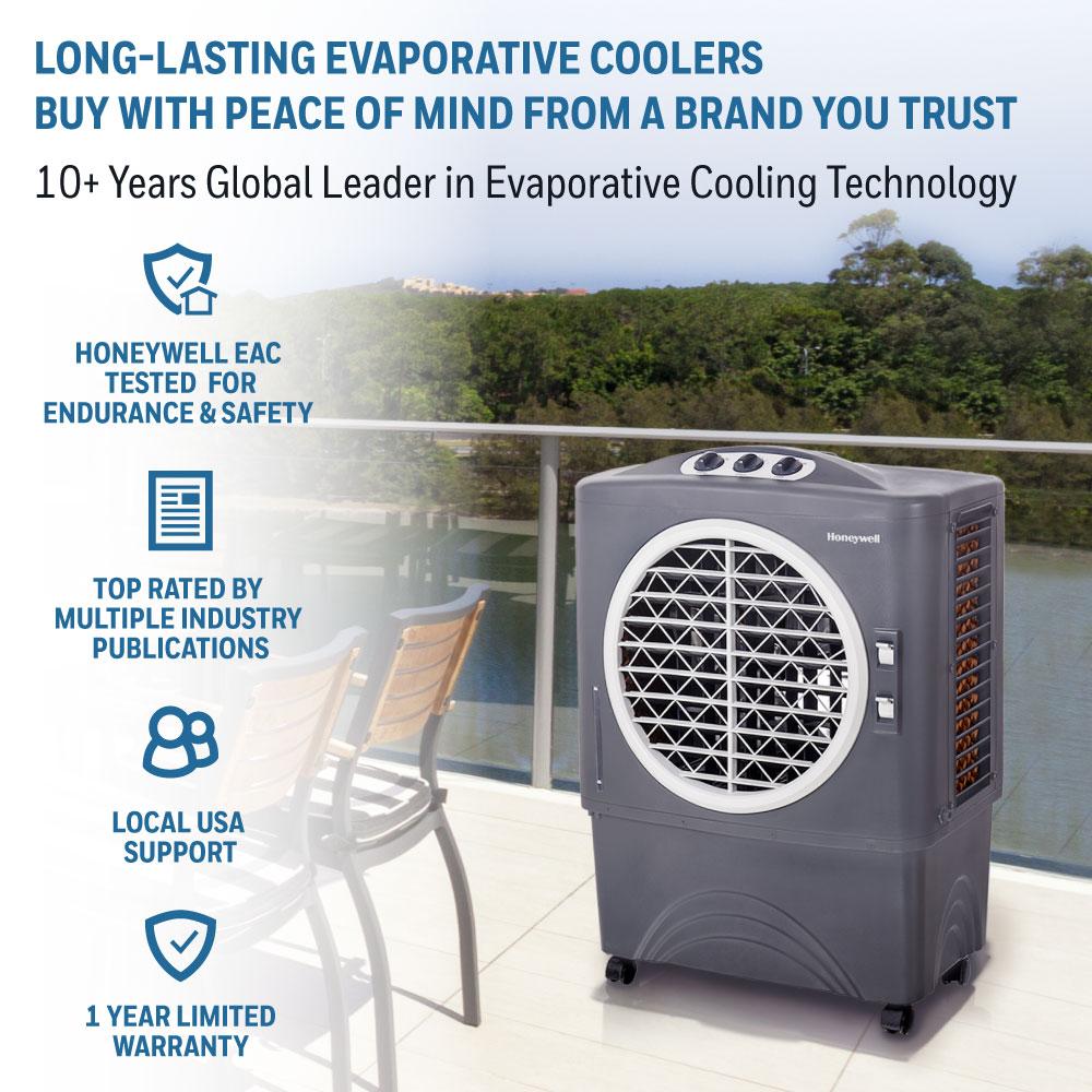 Honeywell CO48PM 1702CFM 1037 sq. ft. Outdoor Evaporative Air Cooler, Gray - Image 10