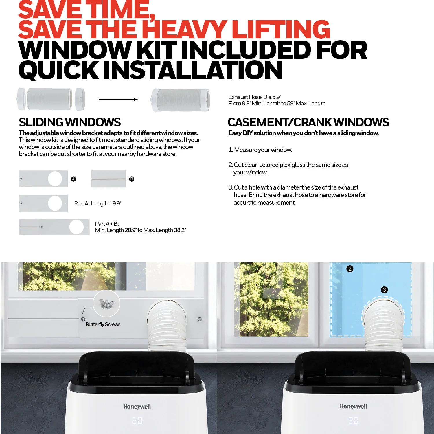 Honeywell HT4CESVWK0 14,000 BTU 700Sq. Ft. Smart Portable Air Conditioner, Fan, and Dehumidifier, with Wi-Fi and Voice Control - Image 7