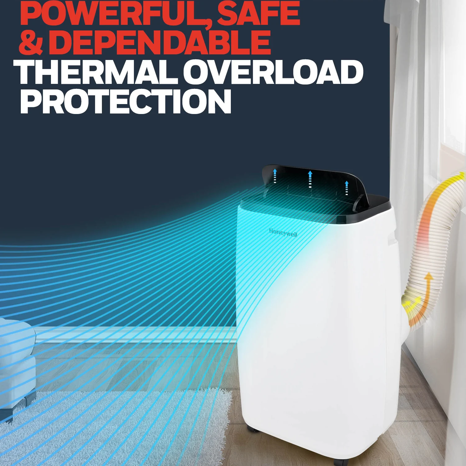 Honeywell HT4CESVWK0 14,000 BTU 700Sq. Ft. Smart Portable Air Conditioner, Fan, and Dehumidifier, with Wi-Fi and Voice Control - Image 8