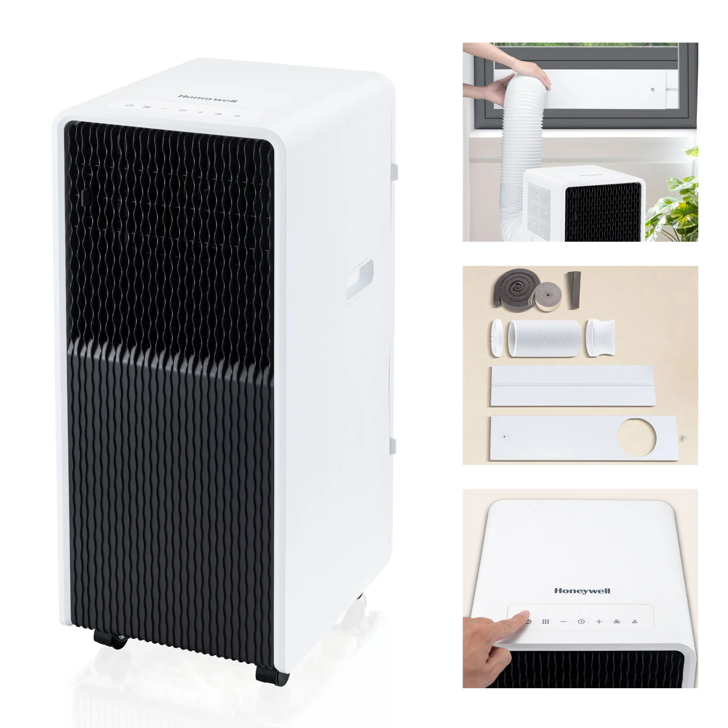 Honeywell HX2CESAWG8 8000 BTU, 500Sq. Ft. Slim Portable Air Conditioner with Fan, Dehumidifier - Image 11