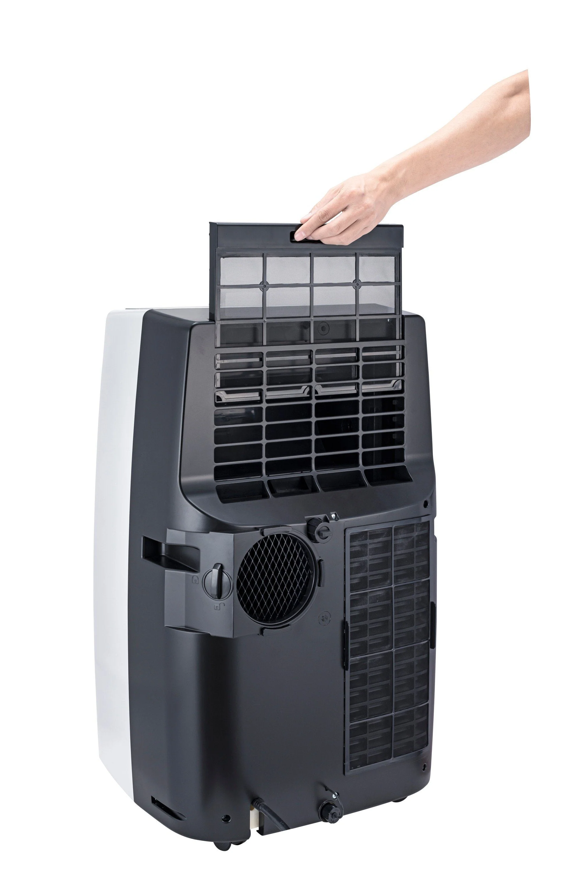 Honeywell MN1CFS8 8000 BTU 500 Sq. Ft. Portable Air Conditioner with Dehumidifier & Fan, with Drain Pan & Insulation Tape (Black/Silver) - Image 14