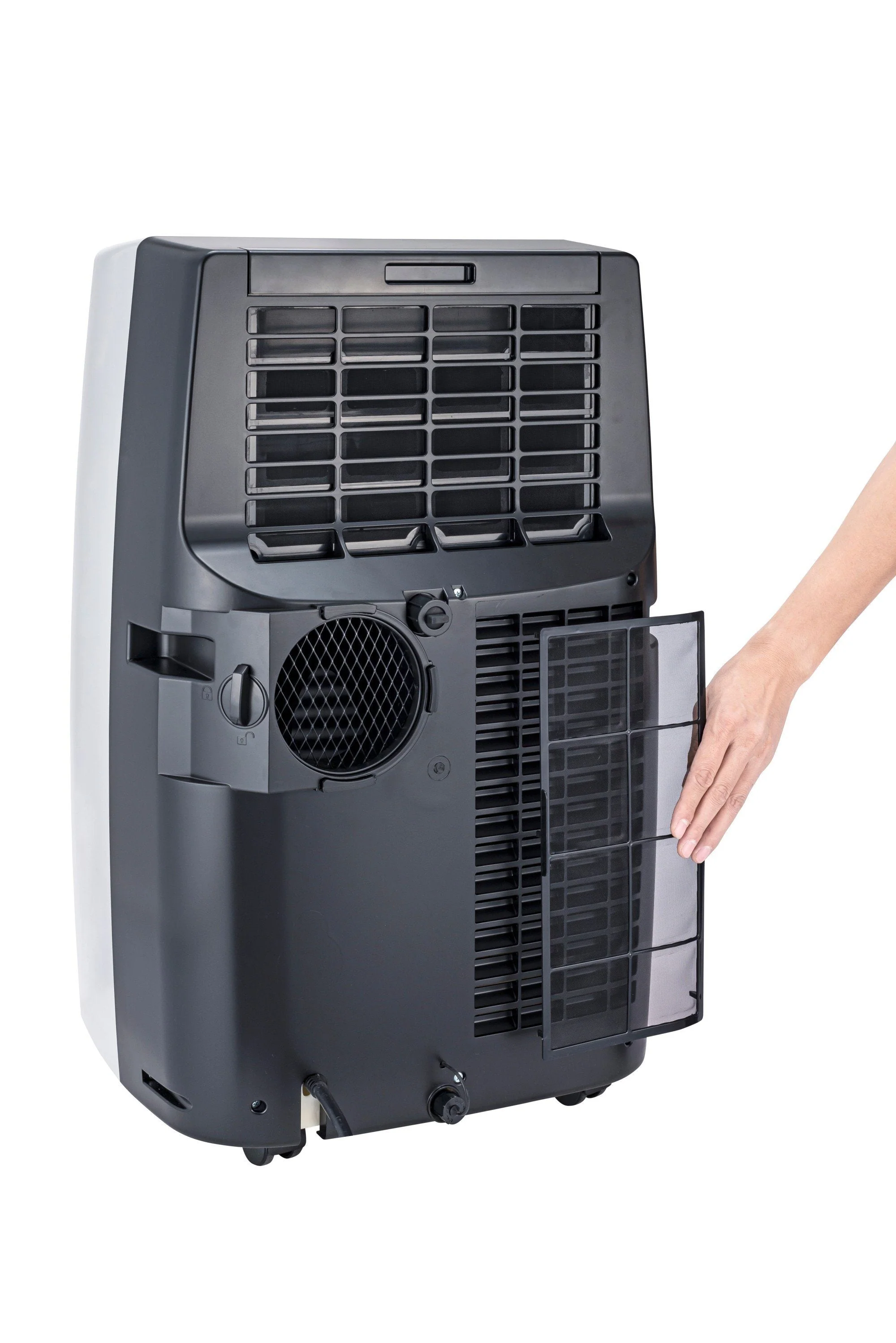 Honeywell MN4CFS0 14000 BTU 700 Sq. Ft. Portable Air Conditioner with Dehumidifier & Fan, with Drain Pan & Insulation Tape (Black-Silver) - Image 13