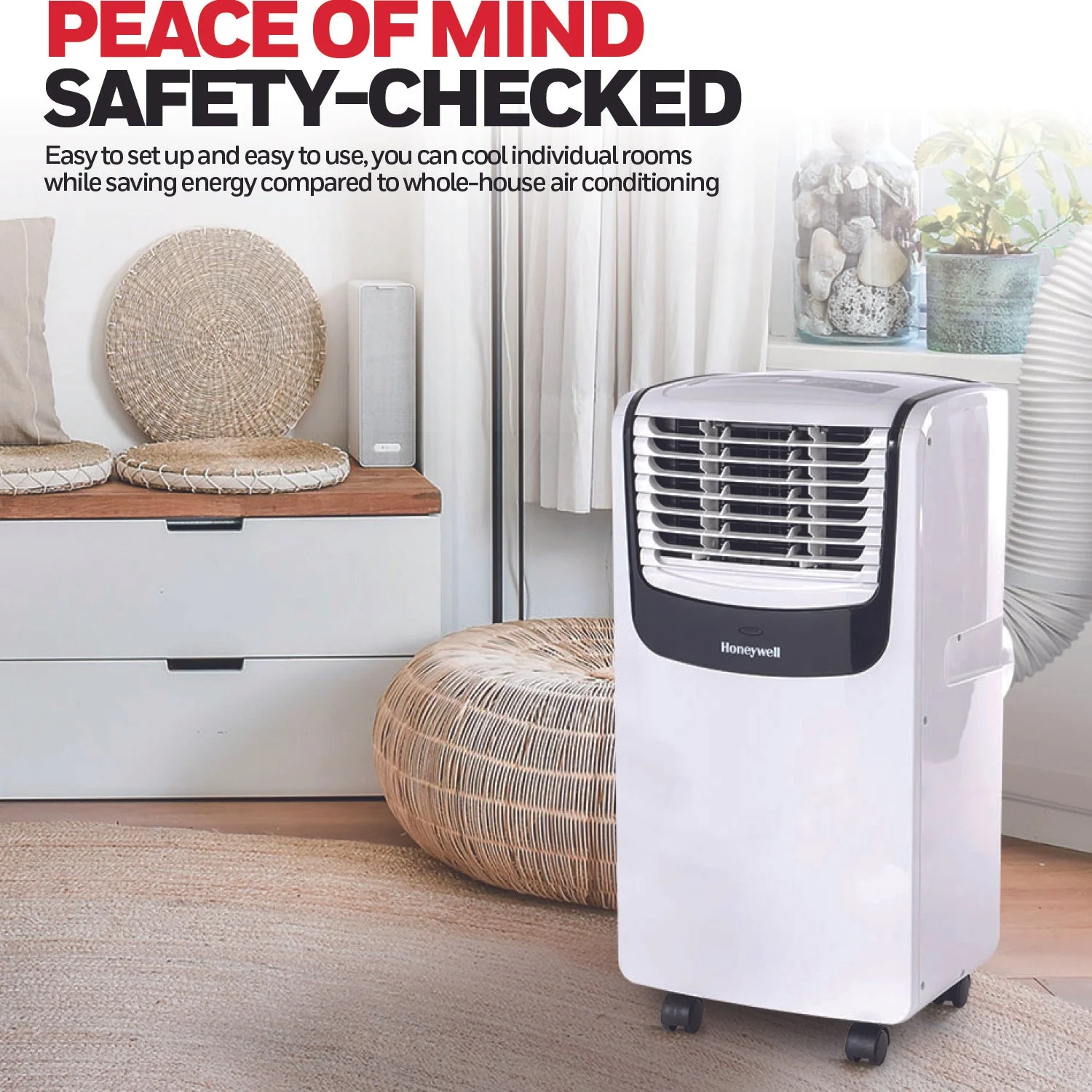 Honeywell MO08CESWK6 9100 BTU 350 sq. ft. 3-in-1 Quiet Portable Air Conditioner - Image 4