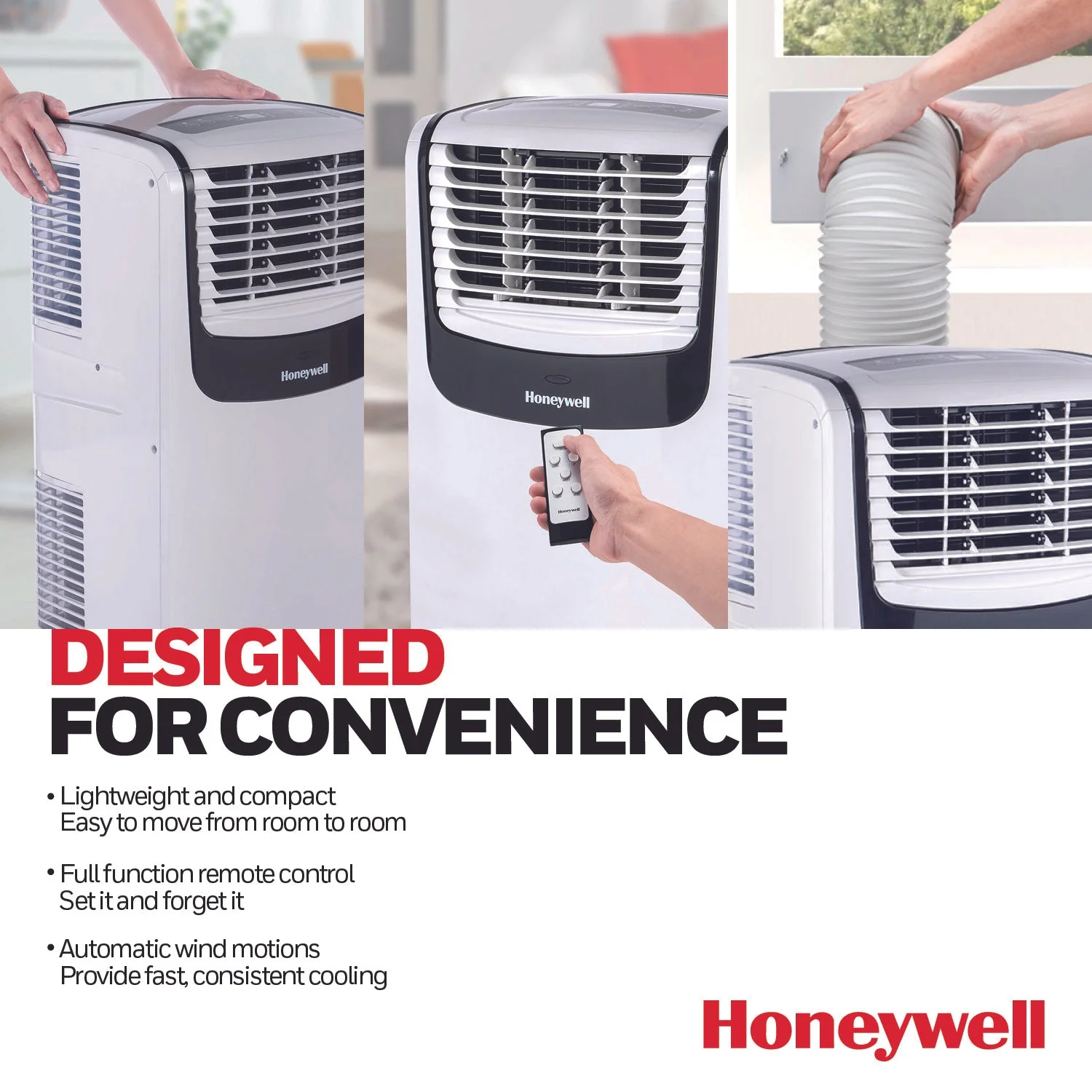 Honeywell MO08CESWK6 9100 BTU 350 sq. ft. 3-in-1 Quiet Portable Air Conditioner - Image 5