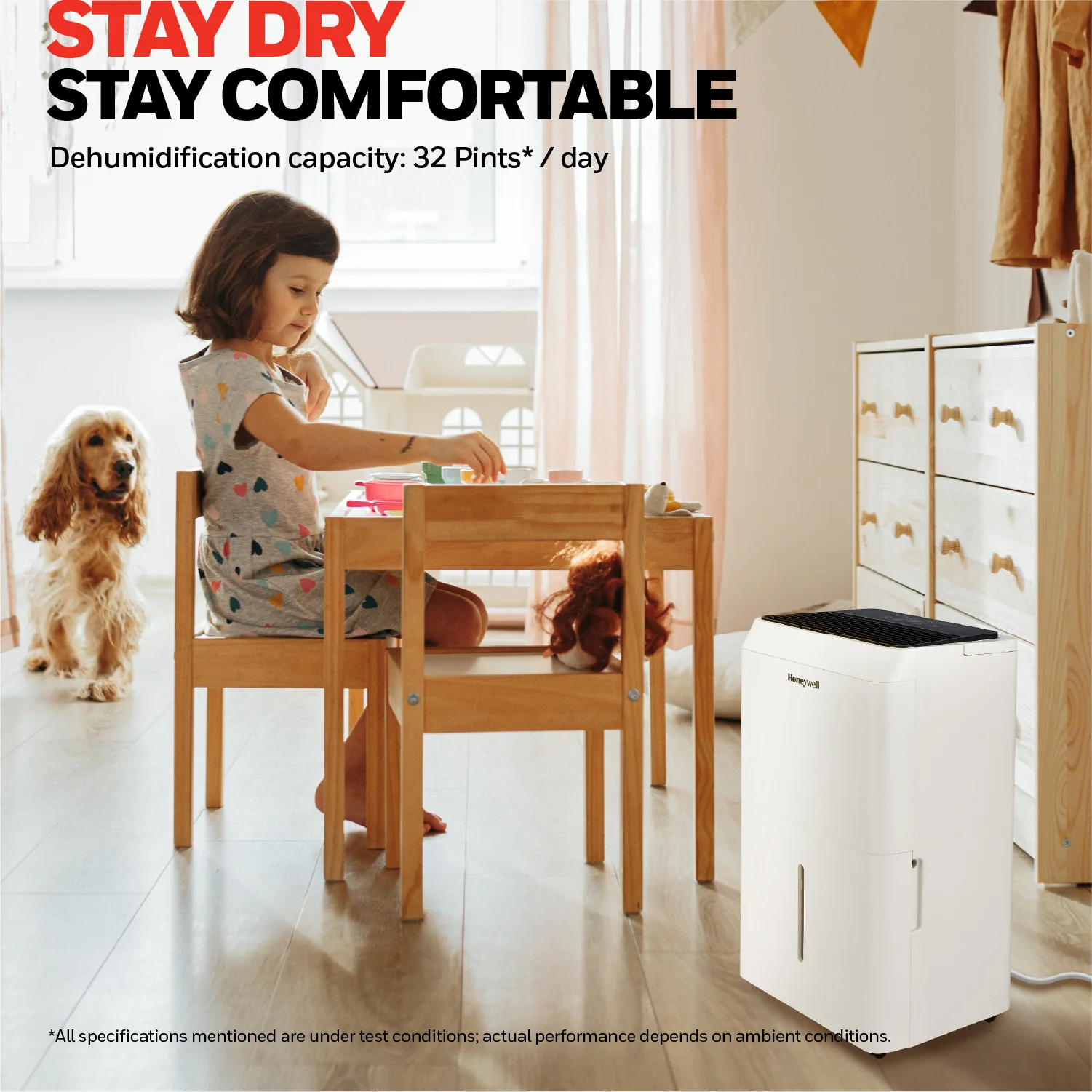 Honeywell TPFIT25AWK 25 Pint Smart Portable Dehumidifier with Alexa Voice Control, White - Image 10
