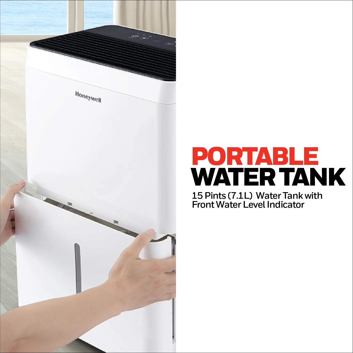 Honeywell TPFIT50WK 50 Pint Energy Star Portable Dehumidifier, White - Image 6