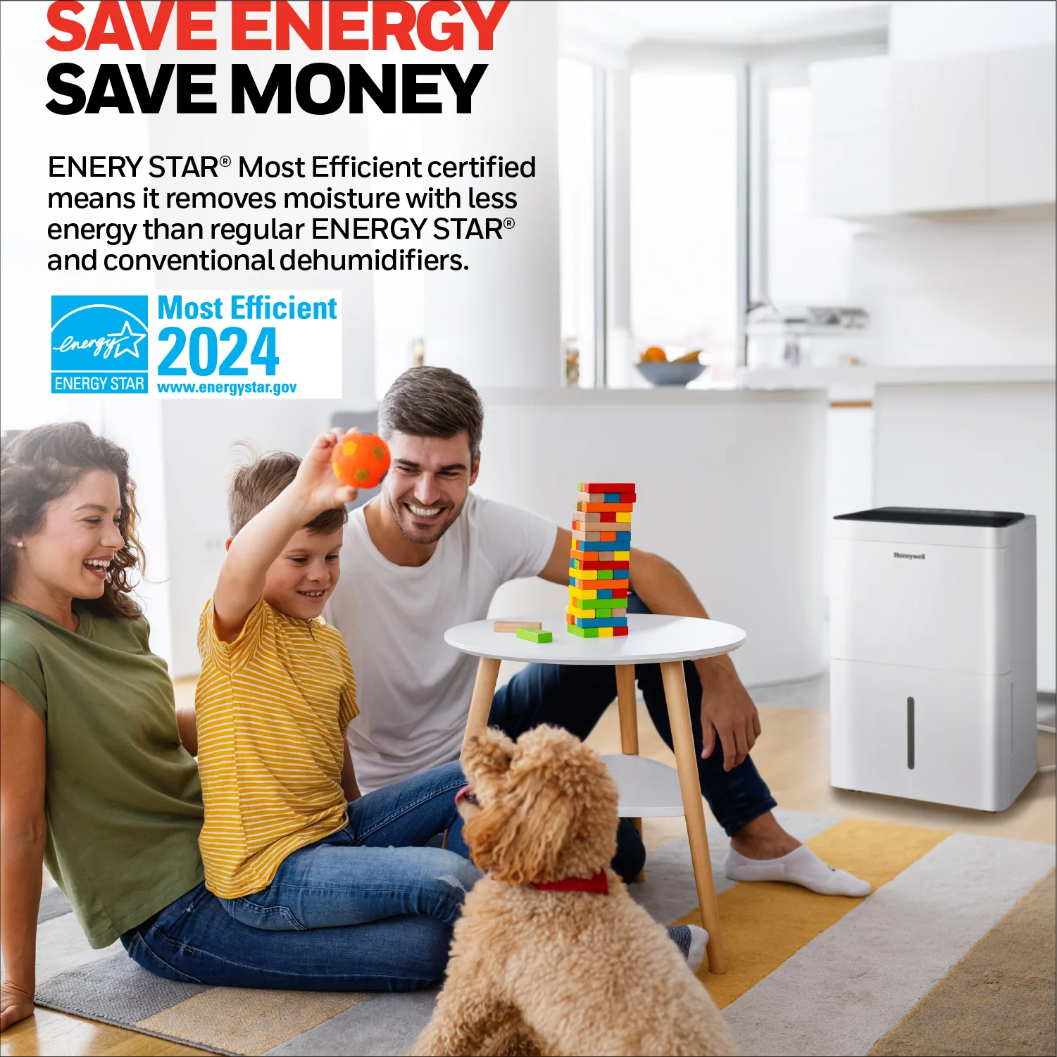 Honeywell TPFIT50PWK 50 Pint Energy Star Portable Dehumidifier with Pump, White - Image 8