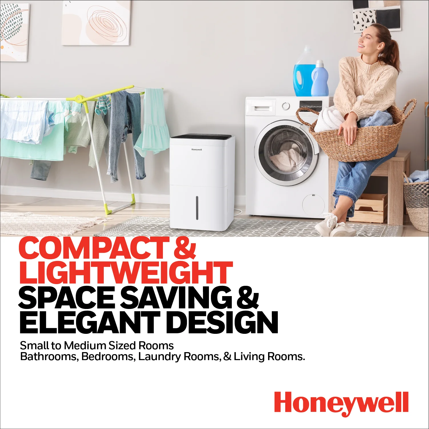 Honeywell TPFIT50PWK 50 Pint Energy Star Portable Dehumidifier with Pump, White - Image 9